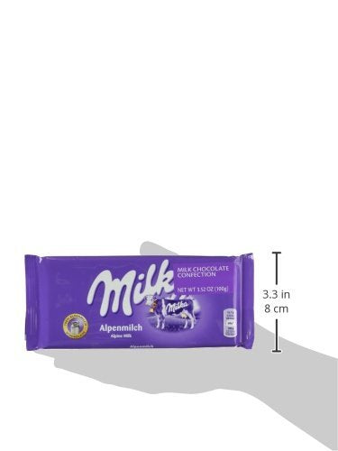 Milka Alpenmilch Alpine Milk Chocolate, 100g (Pack of 6)