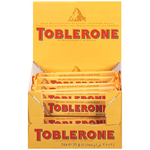 Toblerone Milk Chocolate Candy Bar with Honey and Almond Nougat