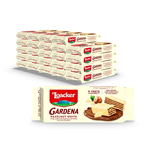 Loacker Gardena - Premium Chocolate Covered Crispy Wafer Snack Bars with Cream Filling