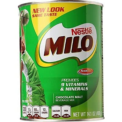 NESTLE MILO Chocolate Flavored Nutritional Drink Mix 14.1 oz. Canister - Pack of 4