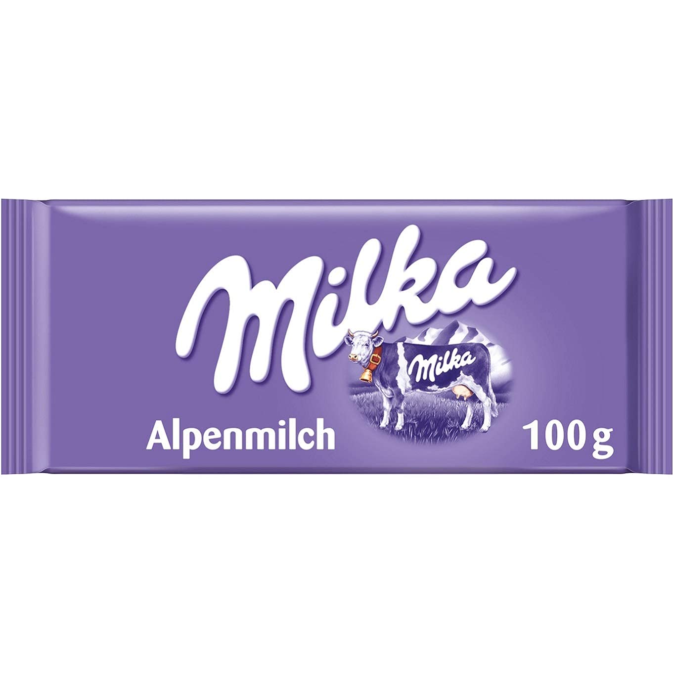 Milka Alpenmilch - Milka Alpine Milk Chocolate Bar - 24 x 100 g - Pack of 24, Germany