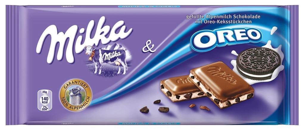 Milka Oreo Alpine Milk Chocolate, 3.5 (Pack of 5)