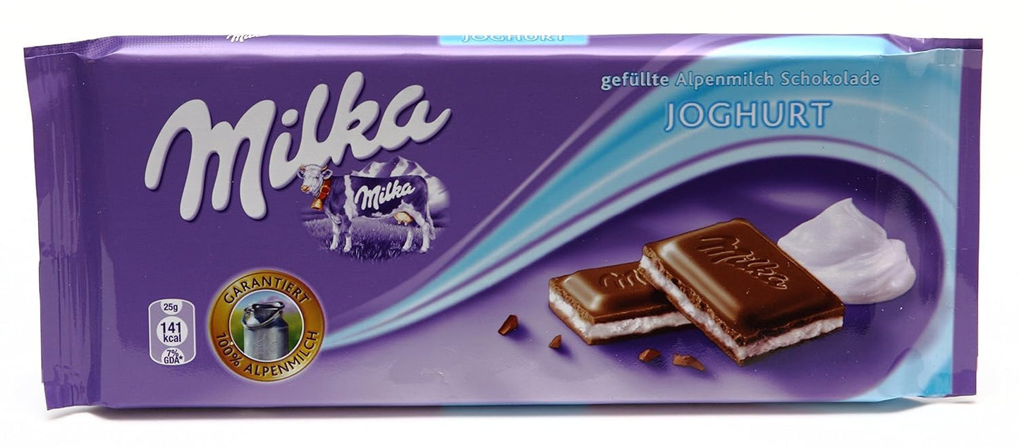 World's Best Milka Chocolate - Yogurt, 10 Bars