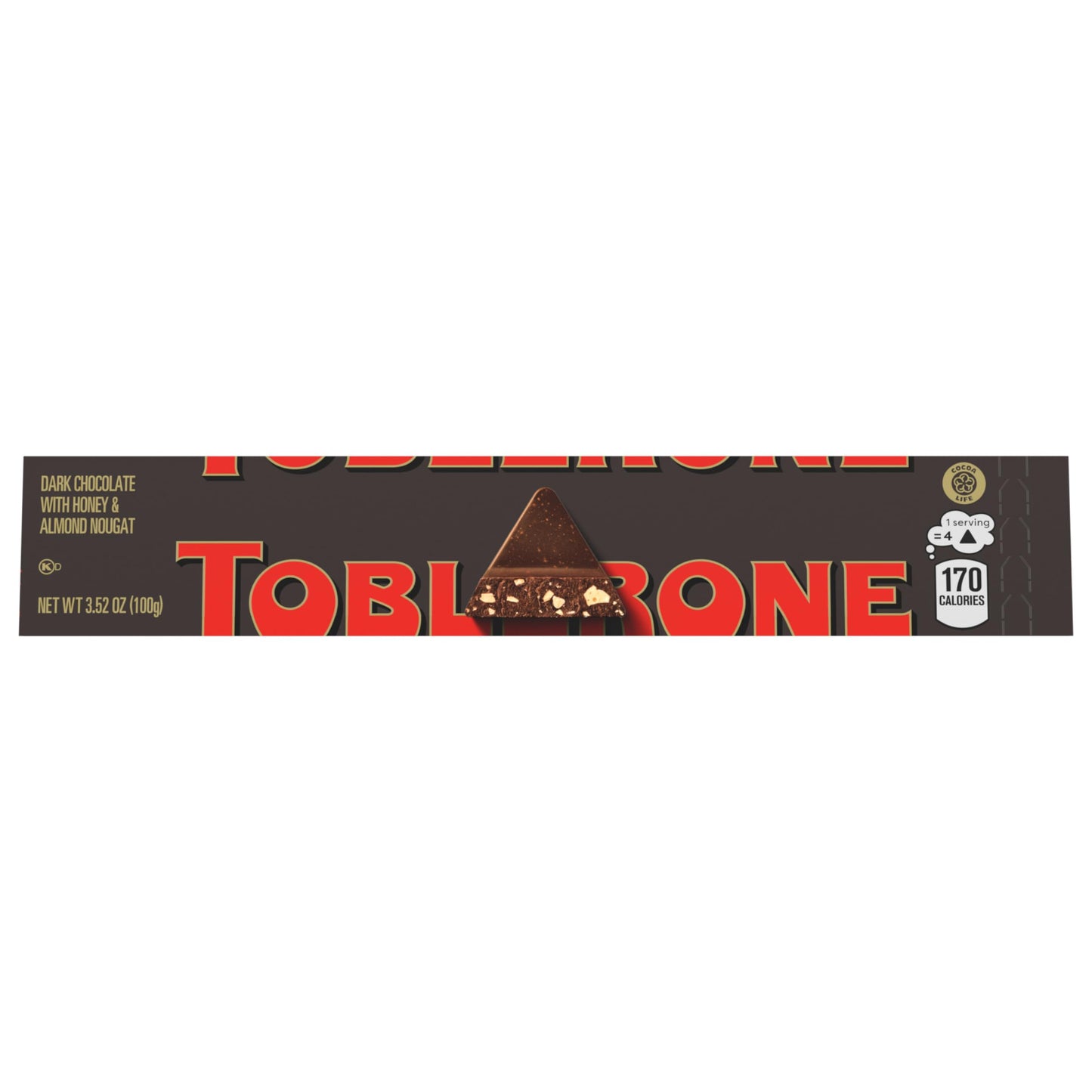 Toblerone Dark Chocolate Bar with Honey and Almond Nougat, 20 - 3.52 oz Bars