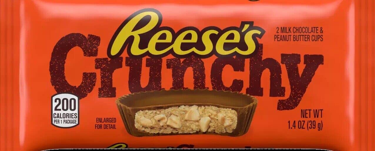 Reese's Crunchy Peanut Butter Chocolate Cups Full-Size, 1.4 Ounce, 24 Count