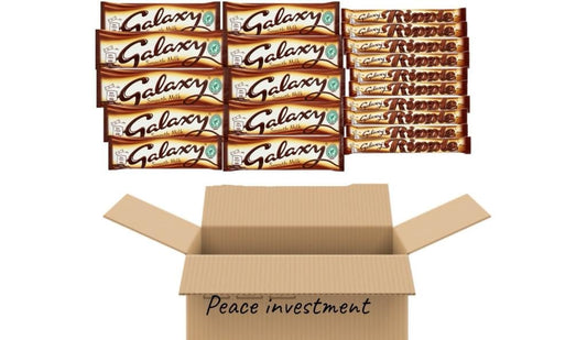 Galaxy Ripple & Galaxy smooth milk chocolate chocolate variety (20 total): packaged by peace merchandise