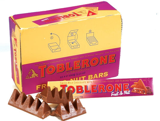 Toblerone Fruit & Nut, 3.5-Ounce (Pack of 6)