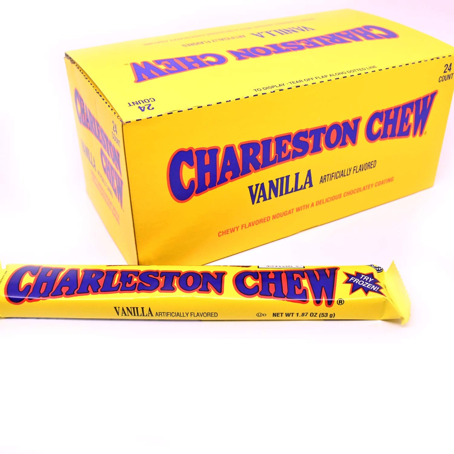 Charleston Chew Vanilla Flavor, Pack of 24 1.88-Oz. Bars