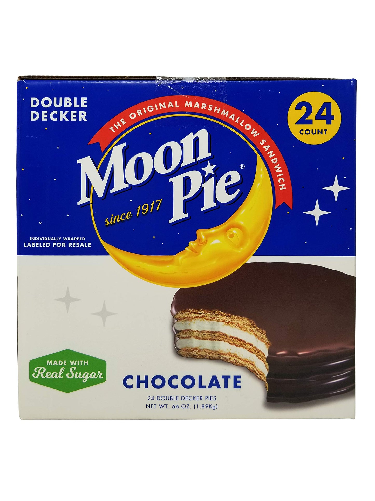 MoonPie Chocolate Double Decker MoonPies (24 Count)