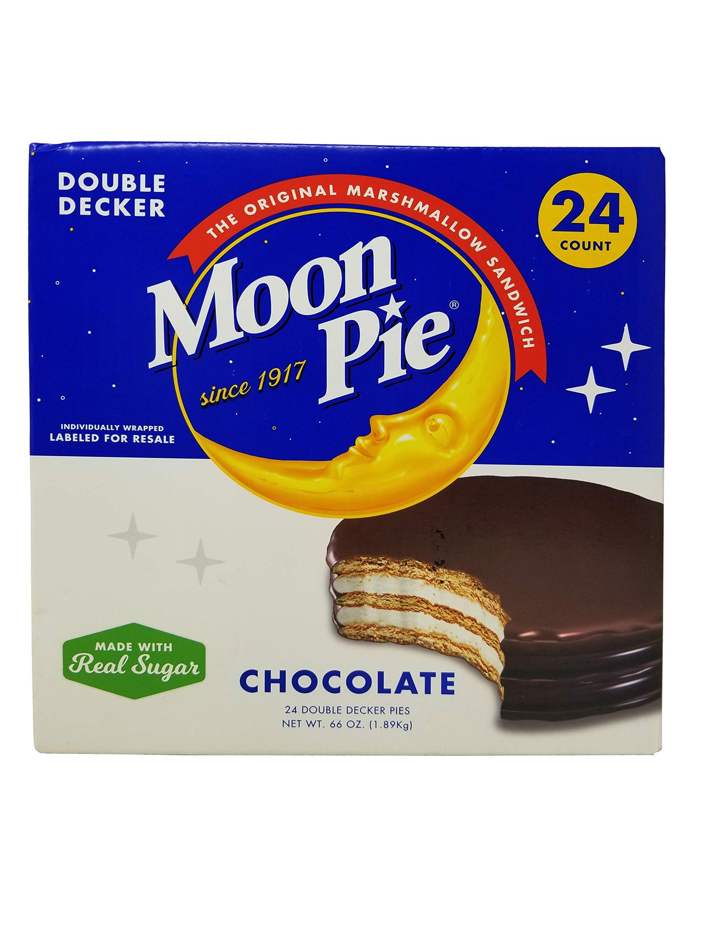 MoonPie Chocolate Double Decker MoonPies (24 Count)